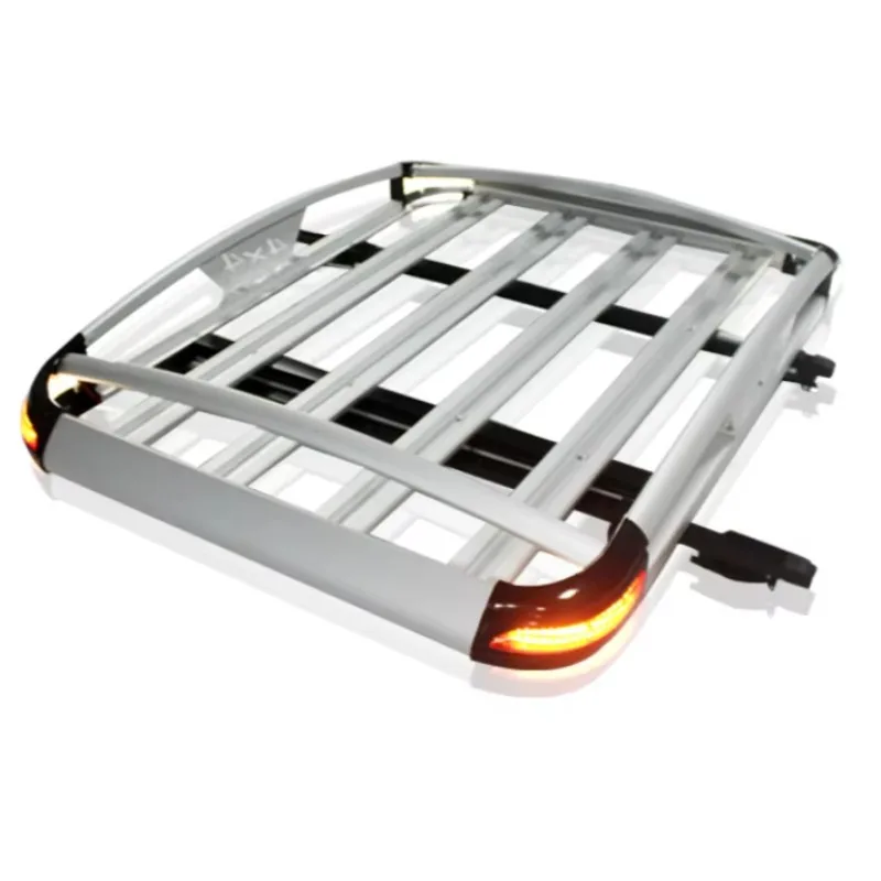 

STLF Aluminum Alloy Easy Assembly 4x4 Pick up Car Top Cargo Carrier Universal Car Roof Rack with Light