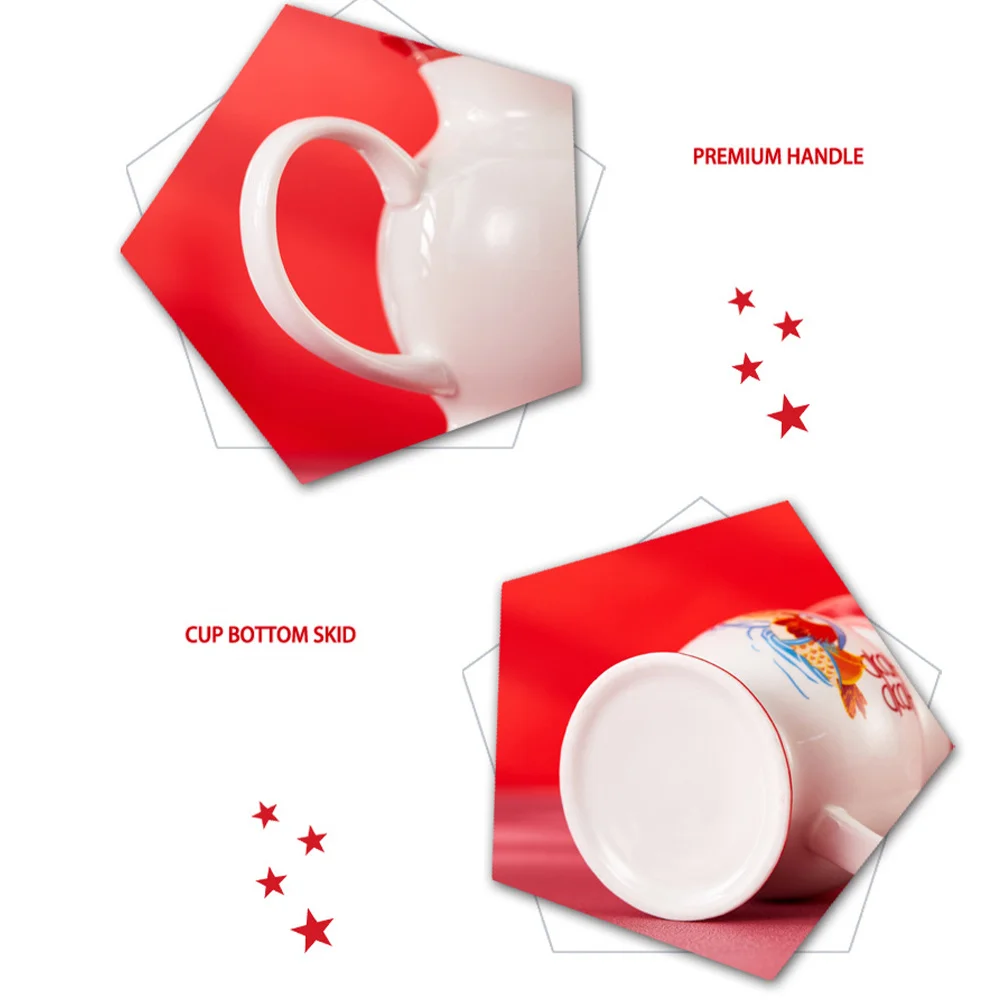 

Керамическая чашка с ручкой, дизайн, сейф для кофе, чая, молока, воды, креативная винтажная кружка для питья, керамическая чашка с крышкой