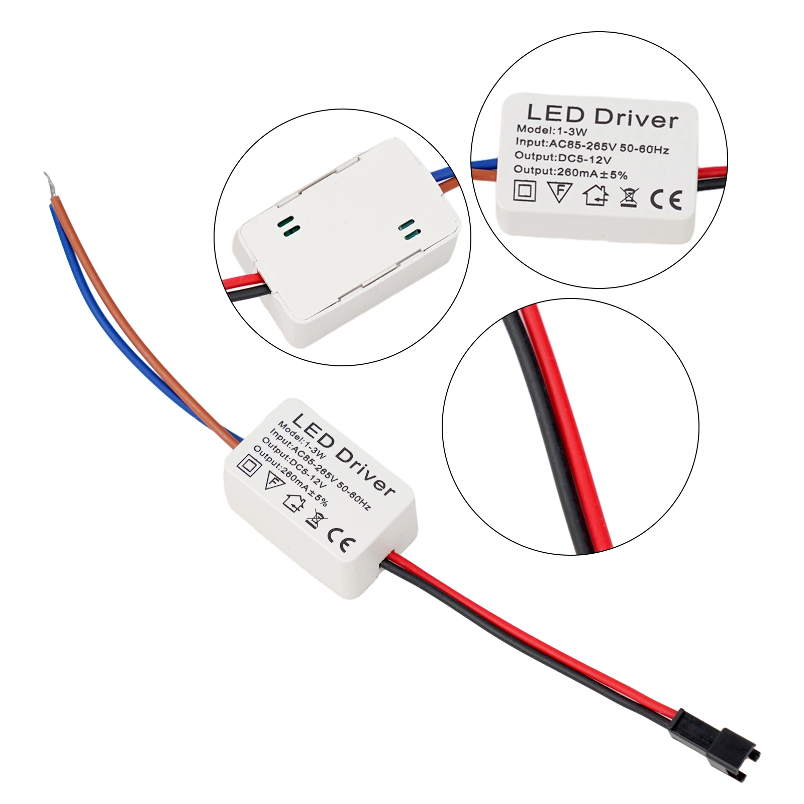 Transformer Drive Power Supply 260mA Constant Current For Driver LED Transformer LED Driver Safety Wide Voltage Range