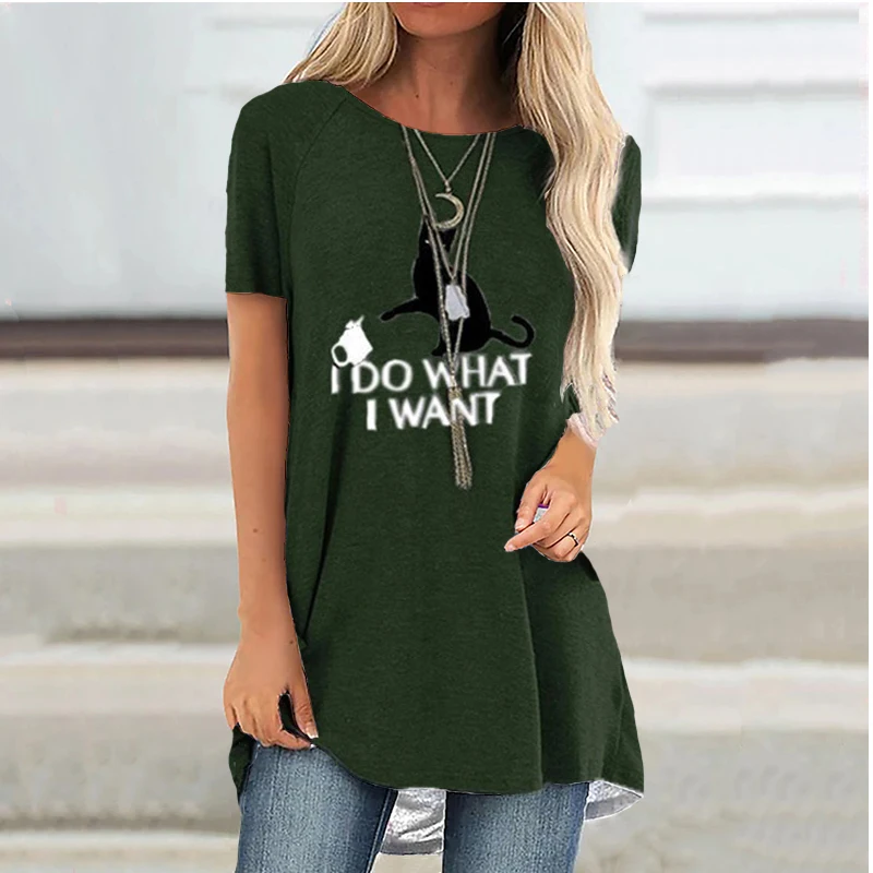 Tops Women Beautiful Prints Casual Ladies Fashion T Shirts Vintage Raglan Sleeves Short Sleeves Comfortable