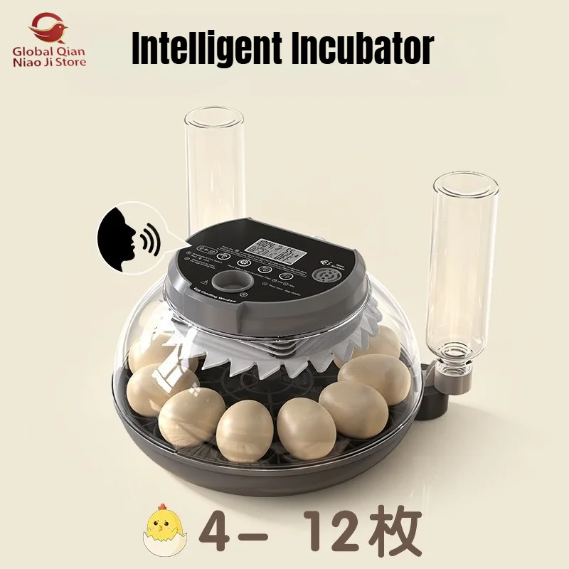 New Fully Automatic Intelligent Incubation Breeding Equipment, Incubator,Chicken Egg Hatcher,Constant Temperature for 4–112 Eggs