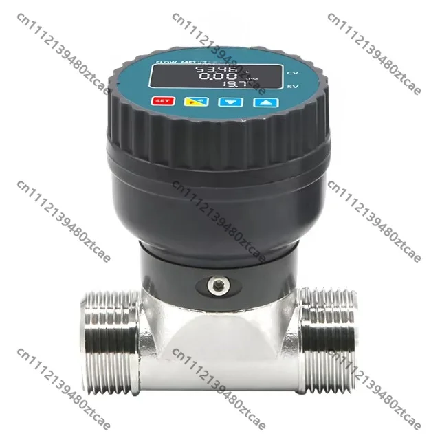 LCD-DN32 Stainless Steel Digital Water Flow Meter, 10-30VDC, MODBUS Protocol, OEM Supported