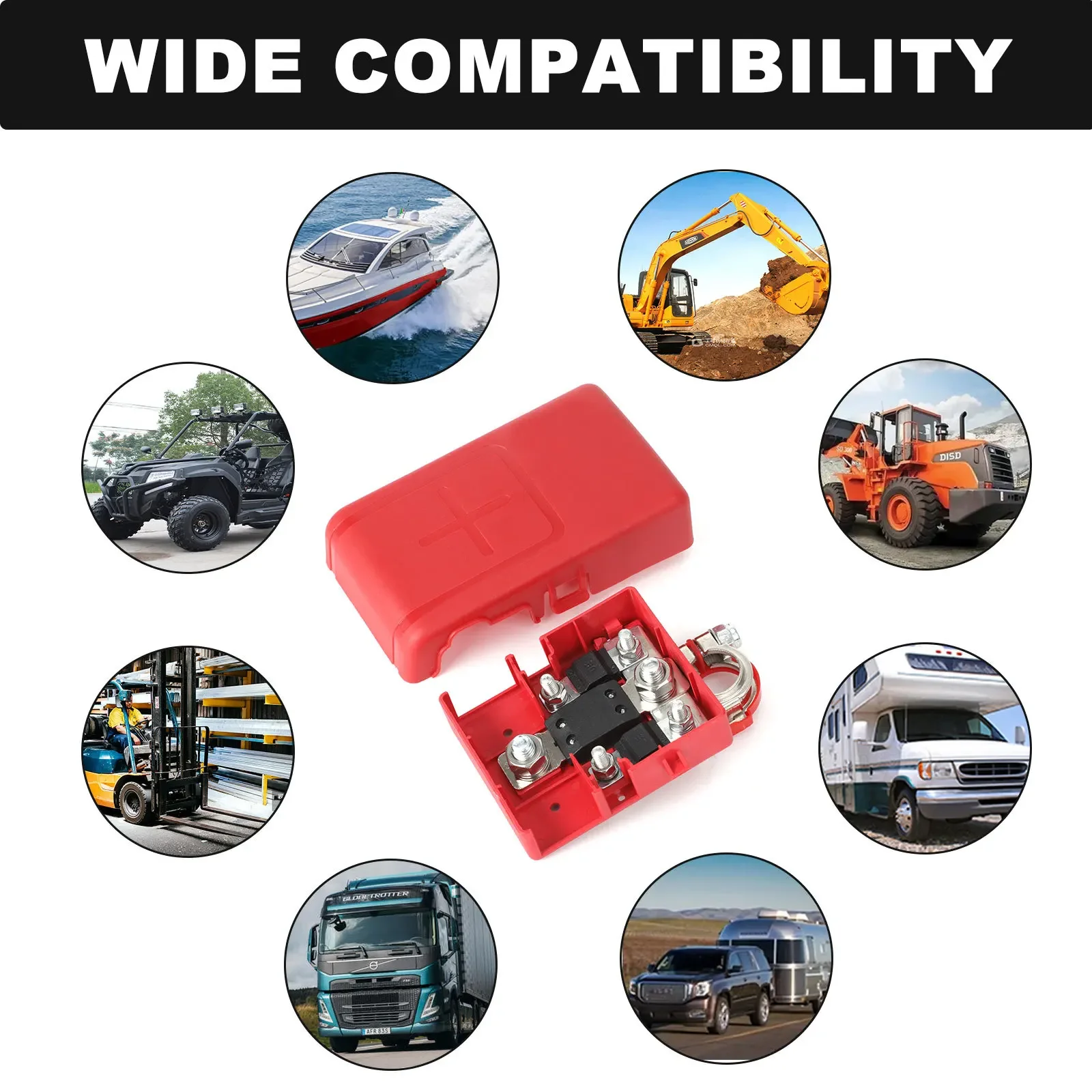 32V 400A New Car Quick Release Fused Battery Lug Distribution Terminal Clamp Connectors For Renault Master Opel Movano 1998-2010