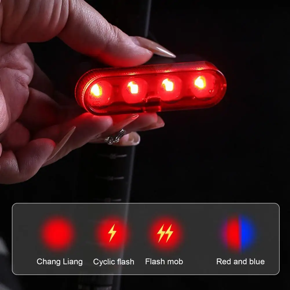

Bicycle Tail Light Waterproof Adjustable Rechargeable Cycling Taillight MTB Road Bike Night Riding LED Safety Warning Rear Lamp