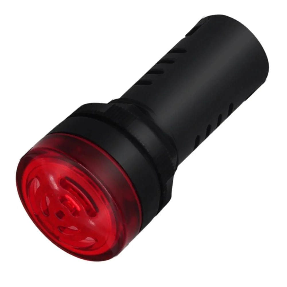 IP65 Rated DCAC12V 12V Waterproof Buzzer with Red LED Display Dustproof Base for Industrial Signal Applications