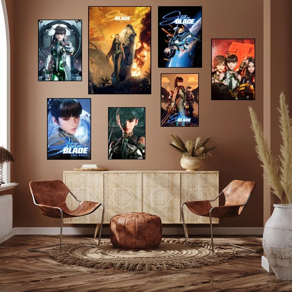 Hot Game Stellar Blade Poster Prints Wall Painting Bedroom Living Room Decoration Office Small