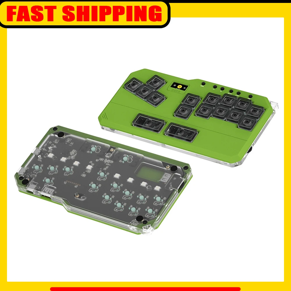 

DOIO KBHX-01HE PRO Mechanical Keyboard Magnetic Switch Hitbox MIXBOX Aluminum Gamer Keyboard Arcade Fighting For PS5 Switch PC