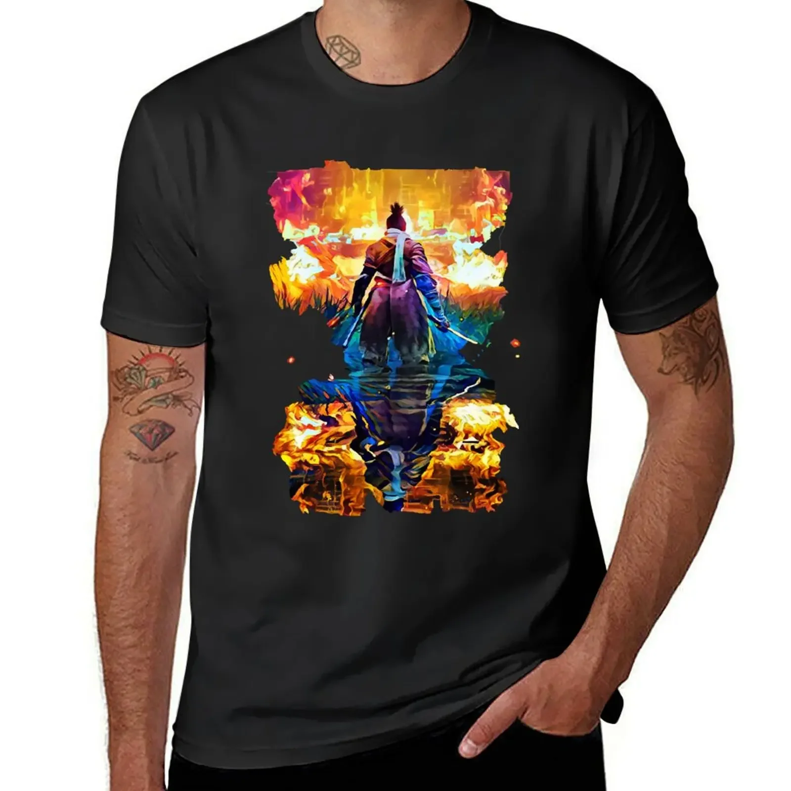 Reward Master Fire Sekiro Gift For Halloween T-Shirt tops street wear summer top men graphic t shirts