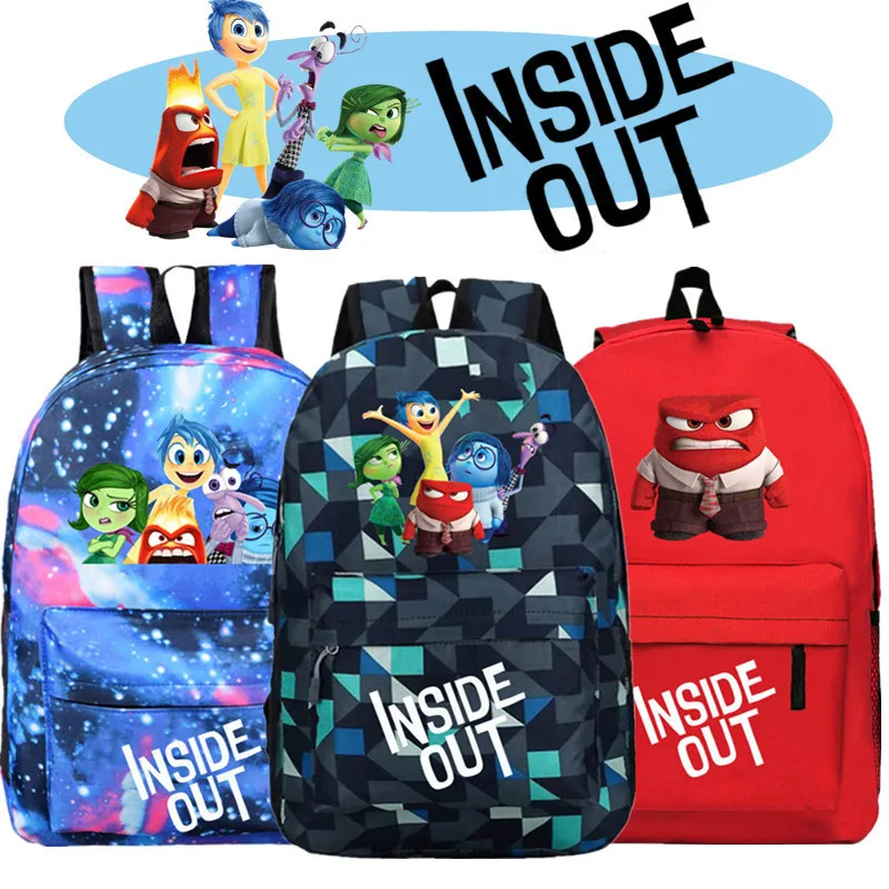 Summer New Product Inside Out Cartoon Printing High Quality Serviceable Students Backpack Kawaii Anime Peripheral Backpack Gift