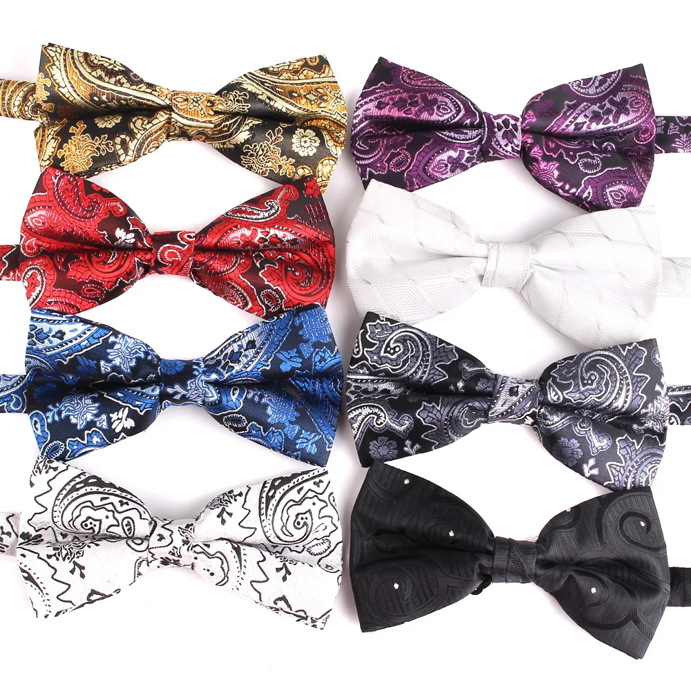 

NEW Men Bowtie Casual Paisley Bow tie For Men Women Bow knot Adult Floral Bow Ties Cravats Party Neck Wear Male Big Bowties