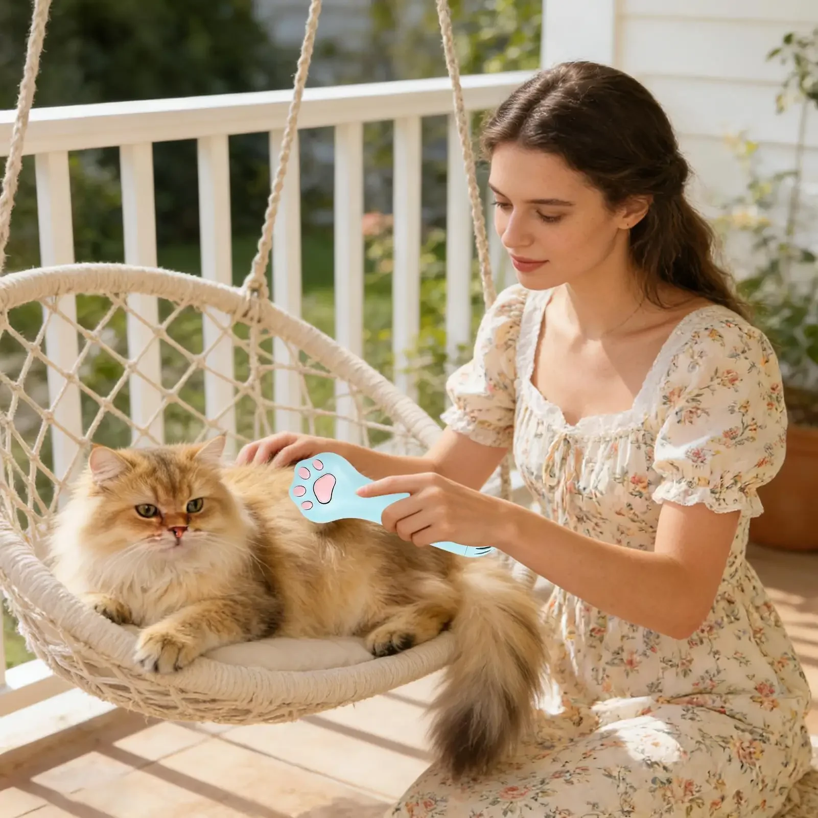 Pet Hair Dryer Brush Cat Pet Loose Hair Removal Comb Cat Blow Dryer With Slicker Brush For Kittens Puppies Home Apartment Travel