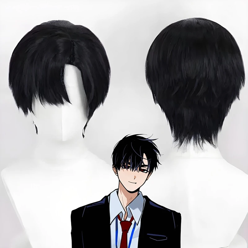 

NewAnime AlienStage Ivan Косплей Парик Черные Короткие Волосы Термостойкие Синтетические Парики Хэллоуин Карнавальный Опора