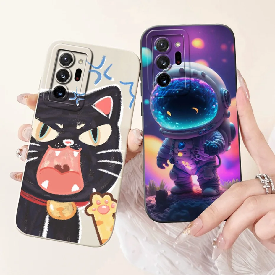 Lens Protective Case For Samsung Galaxy Note 20 Ultra / Note 20 Lovely Soft Silicone Back Cover For Samsung Note20 20Ultra 5G