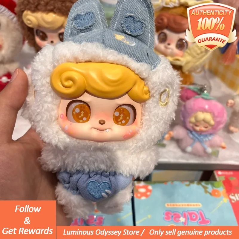 ของแท้ Q Bao V2 Q. เด็ก Fairy Tale Mood Fluffy Monster Series กล่องตาบอดกระเป๋าจี้ตุ๊กตาน่ารักตุ๊กตาสาวของขวัญ Mystery กล่อง