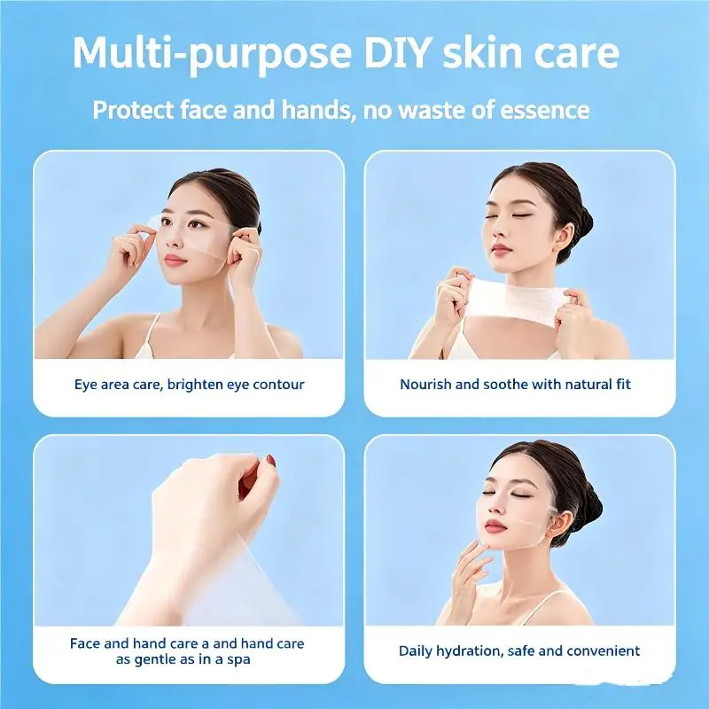 200 Pcs Disposable Stretchable Cleansing Makeup Cotton Wipes Thin Makeup Remover Pads Facial Cleansing Paper Make Up Tools