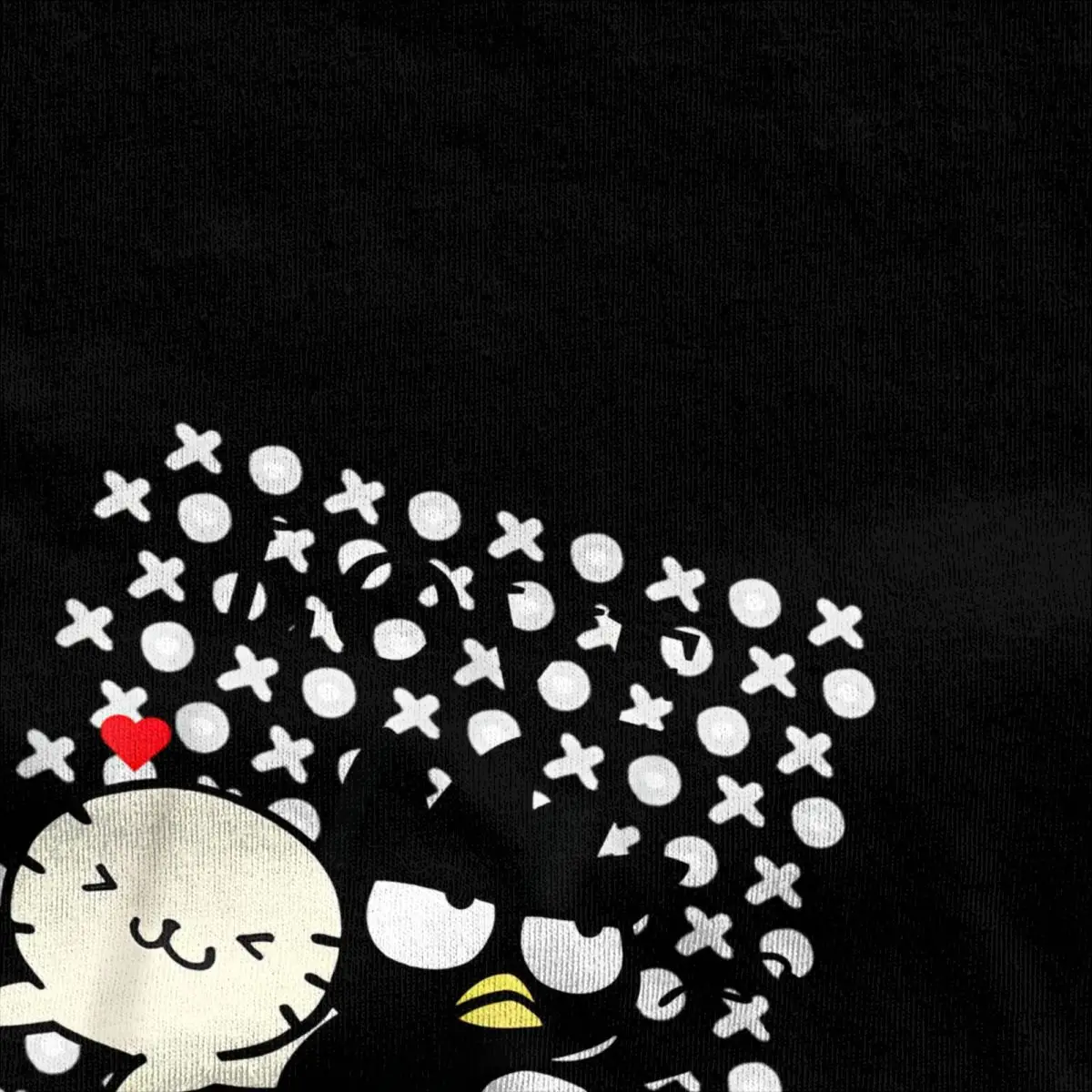 Man T Shirt Badtz Maru Sanrio Cute T-Shirts Hip Hop Summer Tees Vintage Print 100% Cotton Clothes Gift Idea