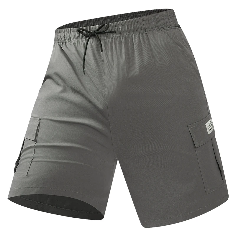 Men Summer New Cargo Shorts Fashion Solid Color Multiple Pockets Short Pants Outdoor Tactic Large Size Loose Casual Shorts Men