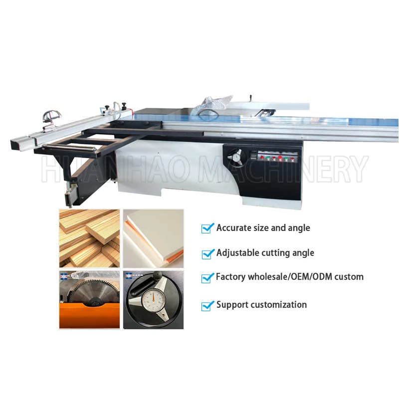 China Woodworking Cheap Precision Kdt Plywood Cutting Machine Full Automatic Cnc Sliding Table Panel Saw