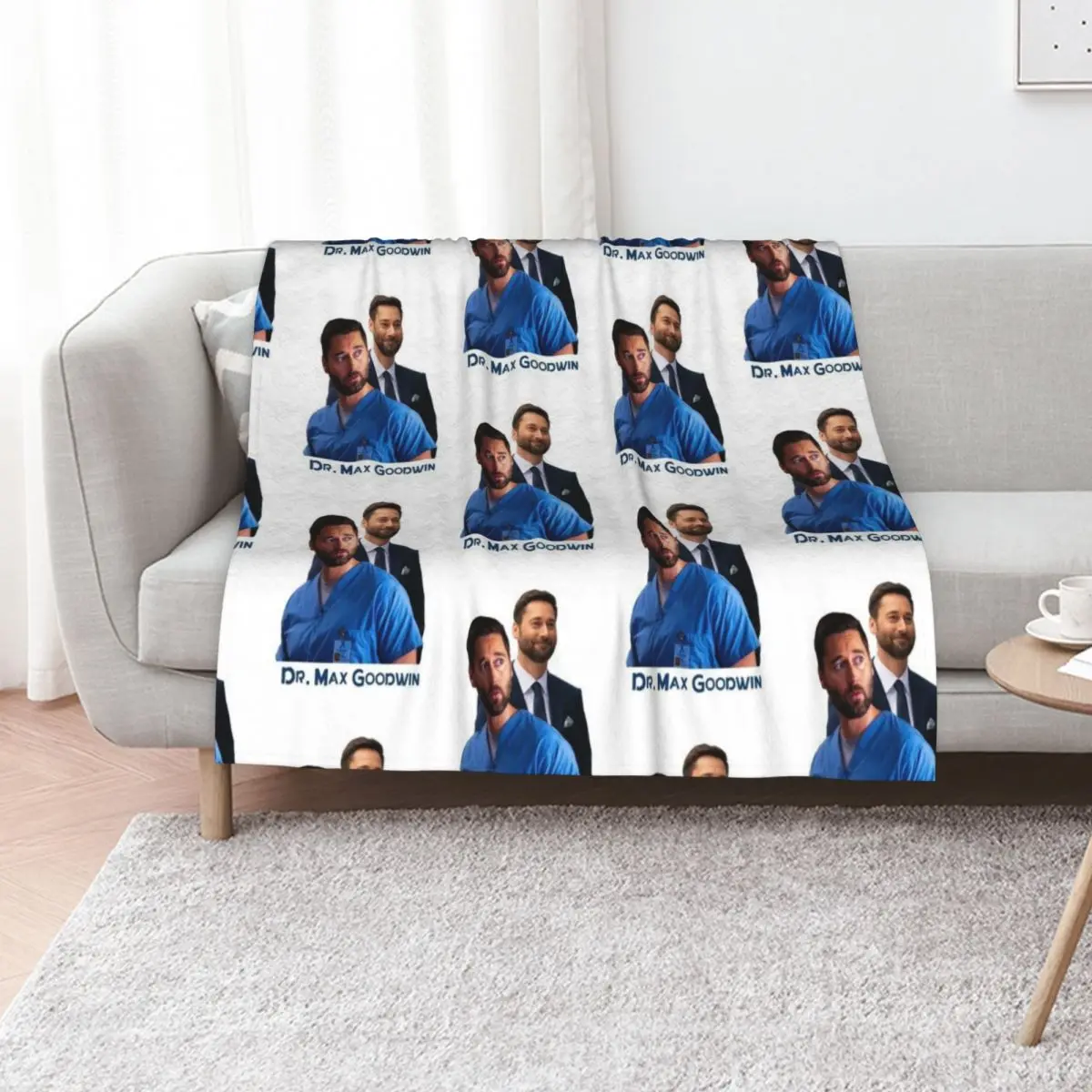 New Amsterdam Tv Show Dr Max Goodwin Poster Throw Blanket christmas gifts Baby Luxury Plush valentine gift ideas Polar Blankets