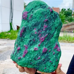 Natural green Ruby zoisite (anylite) crystal Chakra Healing