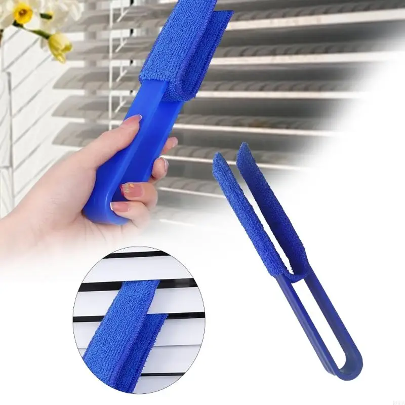 R66A 4pcs نافذة الستائر تنظيف الفرشاة مع تصميمات رأس Doubel لسهولة إزالة الغبار مكيف الهواء تنفيس فرشاة Duster