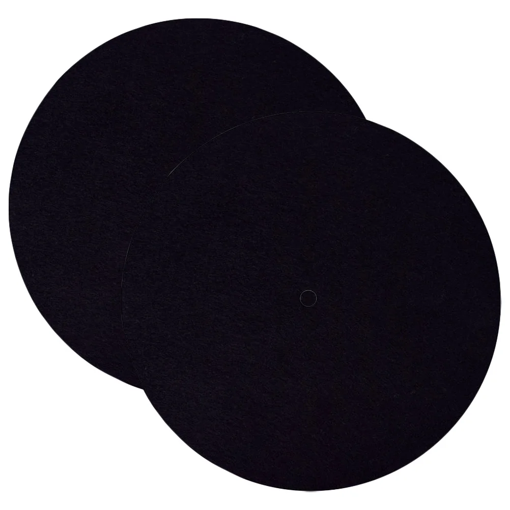 2Pcs Vinyl Record Protective Mat Durable Felt Pads Replacement for Record Player Accessories Turntable Use Turntable Mat
