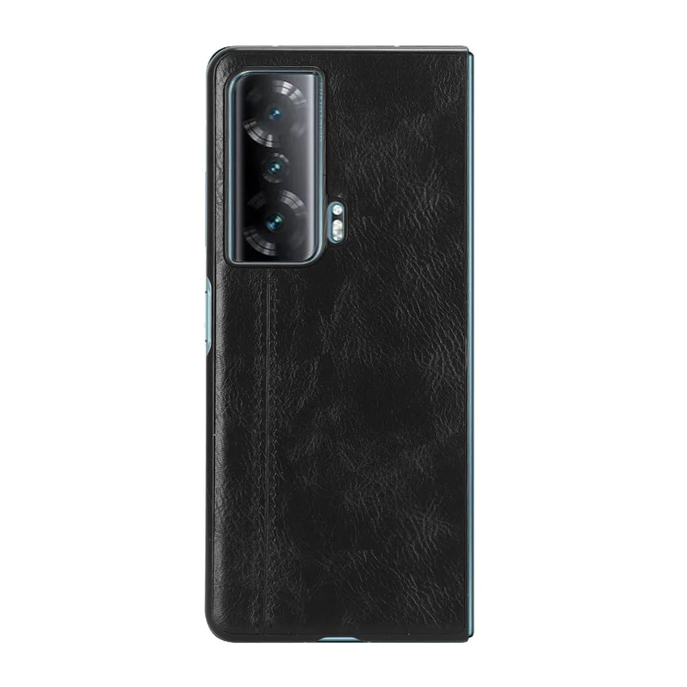 حافظة لهاتف هواوي ميت VS فاخرة من جلد العجل مصنوعة من جلد البولي يوريثان وغطاء خلفي صلب لهاتف هواوي ميت VS MateVS