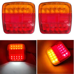 26LED Submersible Trailer Lights Stop Tail Turn Signal Lights License Number Plate for Boat Trailer Truck RV Lighting Upgrade