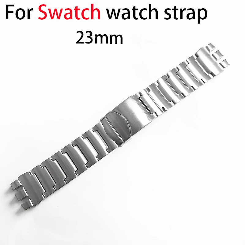 

Ремешок для часов SWATCH из нержавеющей стали, 23 мм, подходит для моделей YOS440, 449, 401G, 447.