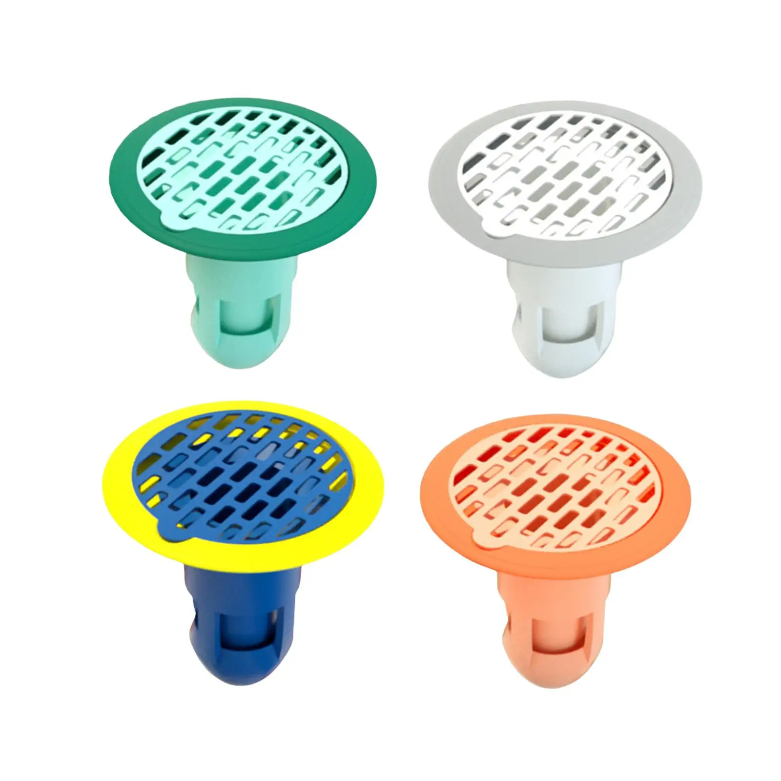 Shower Floor Drain Round Anti-Odor Plug Bath Drain Hair Strainer Bathroom Insert Floor Drain for Bathroom Basement Sink Kitchen