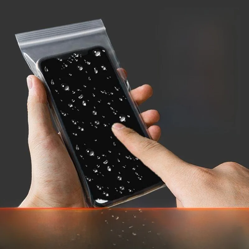 

Disposable Waterproof Thickened Sealed Touchscreen Compatible Mobile Phone Bag Transparent Dustproof Case for Electronic Devices