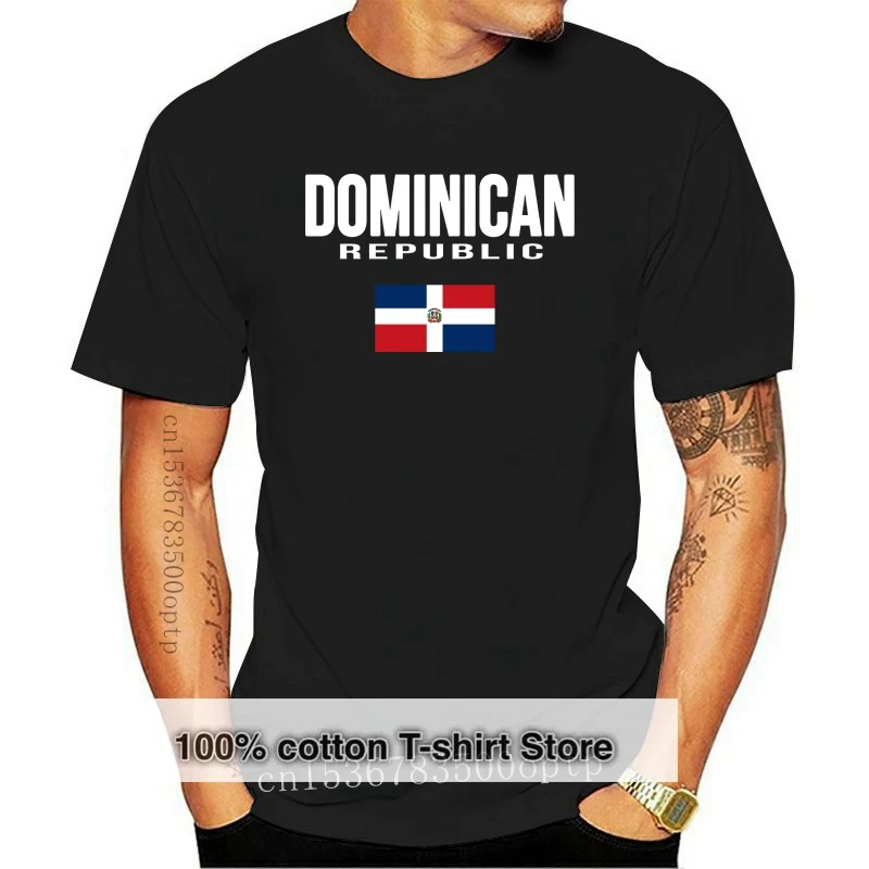 Dominican Republic Flag T-shirt Republica Dominicana Summer Cotton T Shirt Fashion Different Colours High Quality