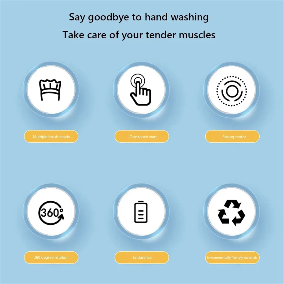 Cepillo de limpieza eléctrica inalámbrico para el hogar, herramienta de limpieza de cocina y baño con carga multifuncional, suministros de lavado