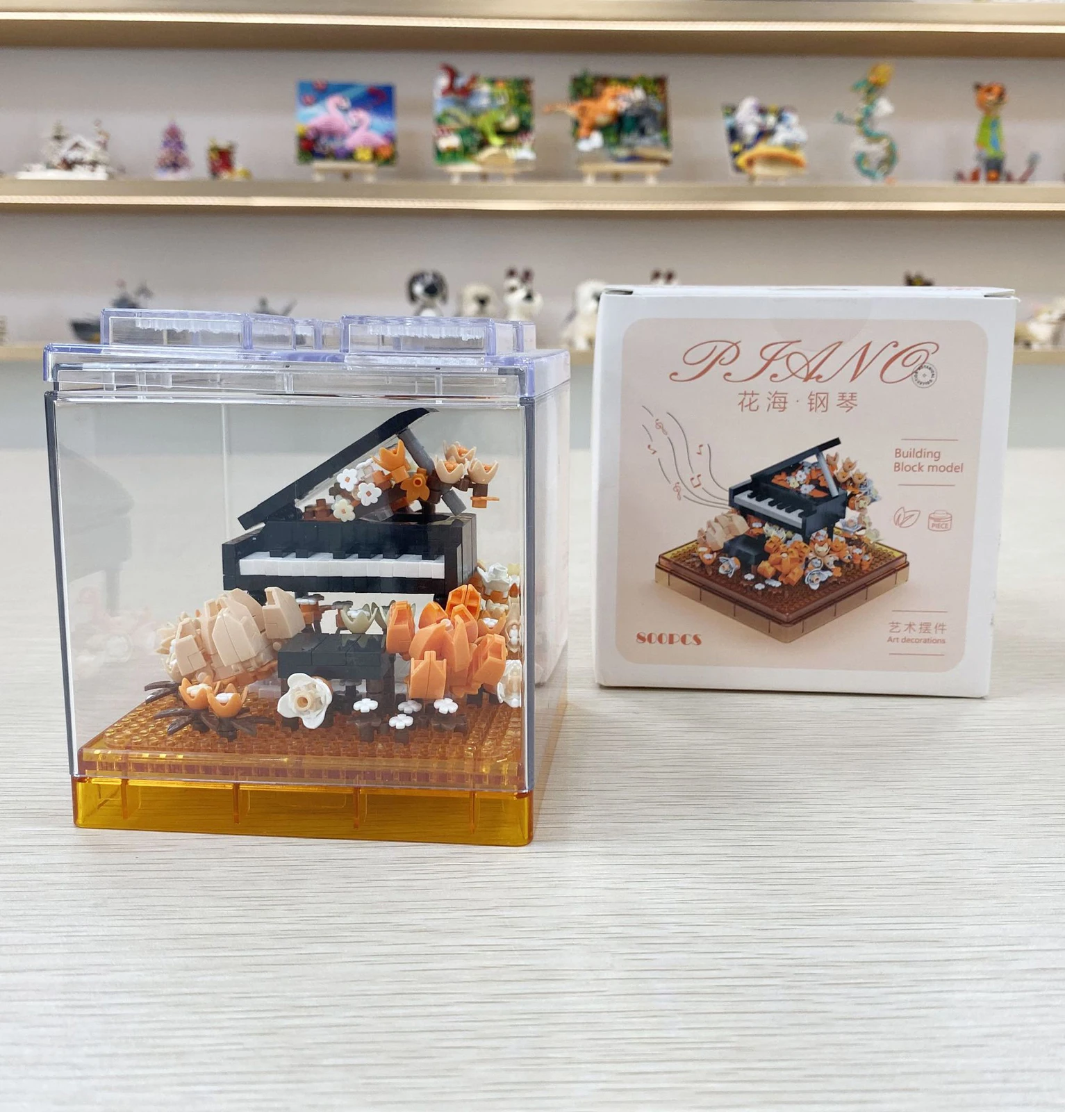 미니어처 조경 꽃 시리즈 블록 - DIY 마이크로 식물 조립 키트 MOC 식물 장식품