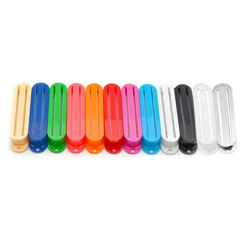 Hot Seller-20Pcs Plastic Double coilDouble track Electric Guitar Pickup Covers Two-line Pickup Covers 12 Colours for Choosing
