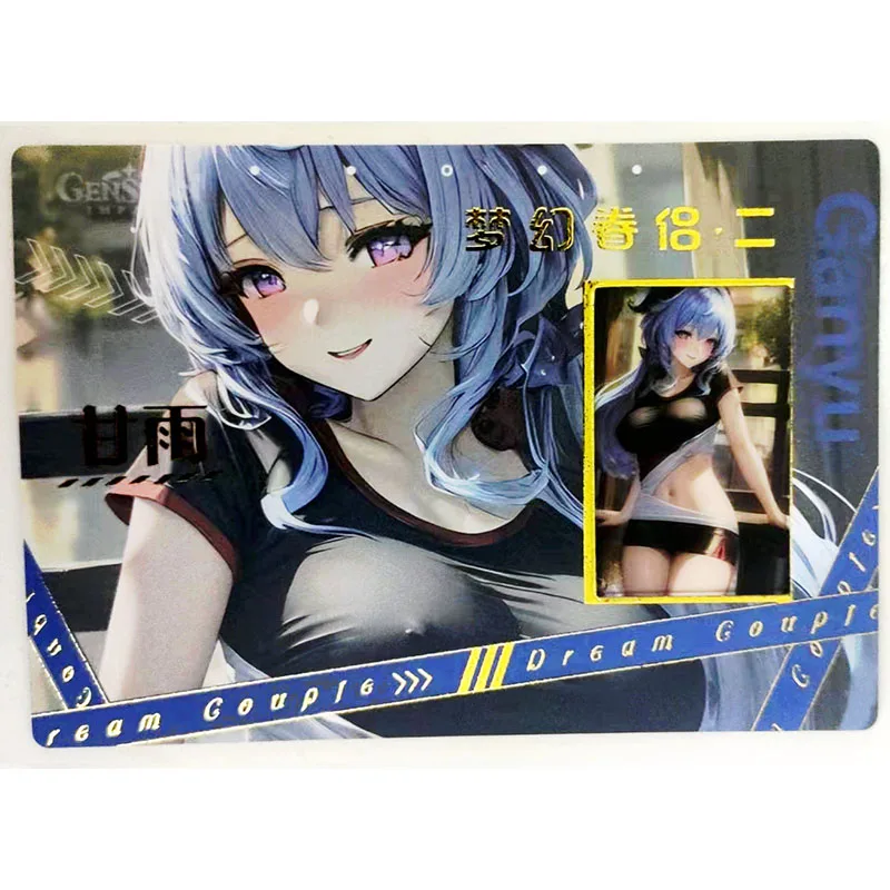 Anime ACG Fantasy Couple Film Card Sexy Card Yae Miko Eula Kamisato Ayaka Battle Game Collectible Card Christmas Birthday Gift