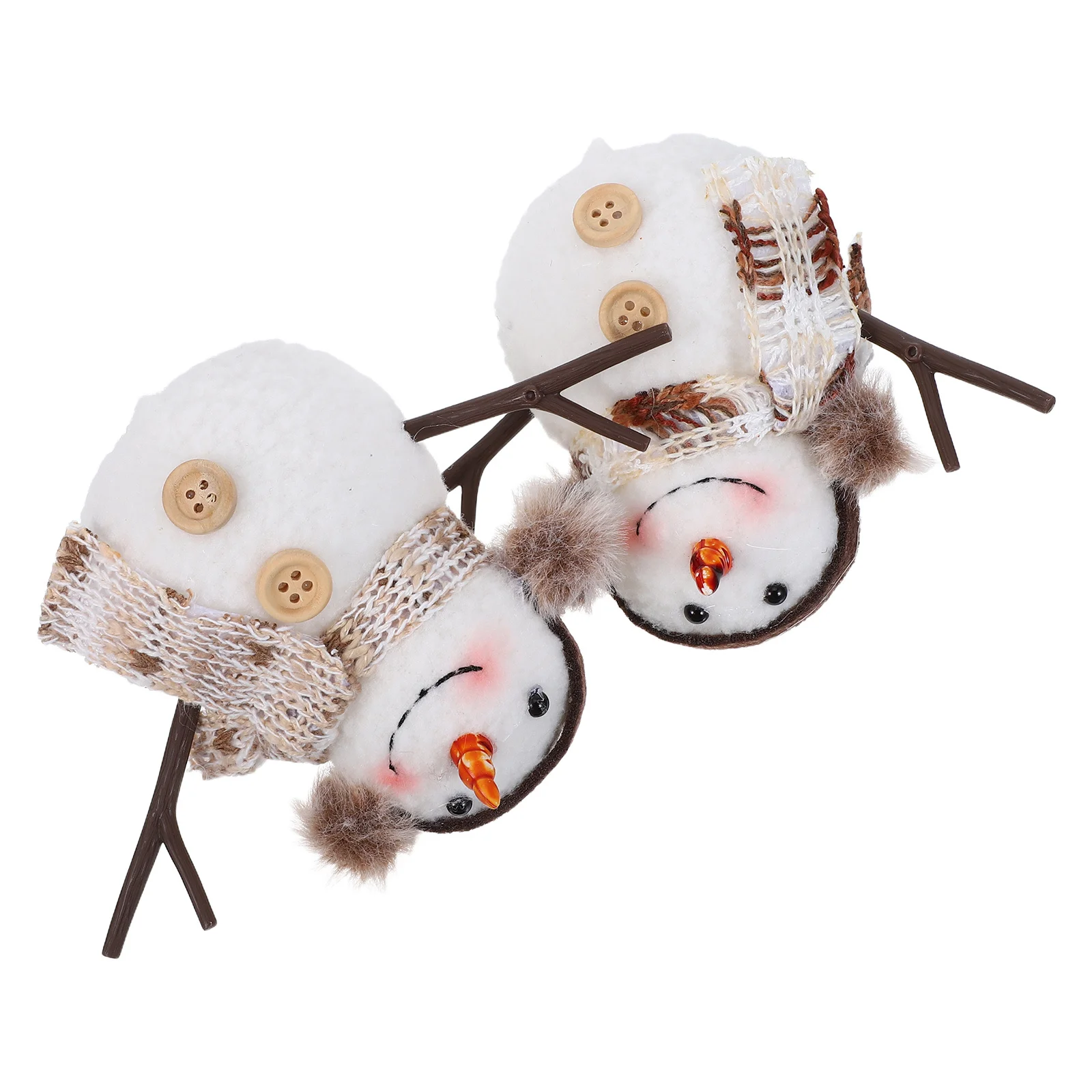 

2Pcs Glow Snowman Xmas Hanging Decorations Christmas Tree Pendant Xmas Decor Decorative Ornaments Christmas Snowman Ornaments