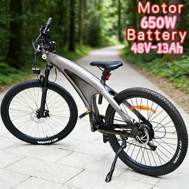 

27,5-дюймовый модный городской электровелосипед для взрослых Q5, прямые поставки с завода, горный электровелосипед 650W 48V13AH, городской электровелосипед.