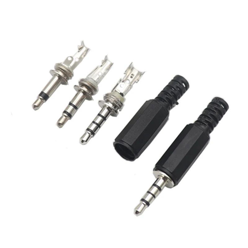 【20-10PCS】3.5mm Audio Male Plug  Jack 2,3,4 Sections Balance Plug FOR Microphone Headphone Connector Audio Plug Earphone Socket