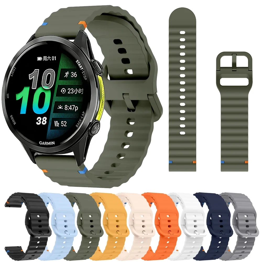 �y�Z�[�����z18/20/22mm�V���R���X�g���b�v Garmin Forerunner 970 570 965 265 265S 165 165�X�|�[�c�u���X���b�g Garmin Venu 4 3 3S Active 6 5�o���h�Ή�
