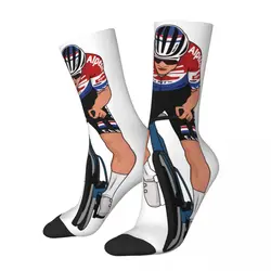 Chaussettes de cyclisme décontractées confortables, chaussettes moyennes MVDP, Sépareu Van Der Poel, marchandises de nouveauté, meilleur cadeau pour la balade à vélo