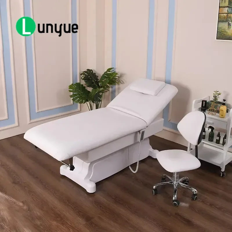 2 Motor Electric Beauty Bed Adjustable Backrest Leg Rest For Spa Clinic Treatment Furniture Comfortable Durable Design