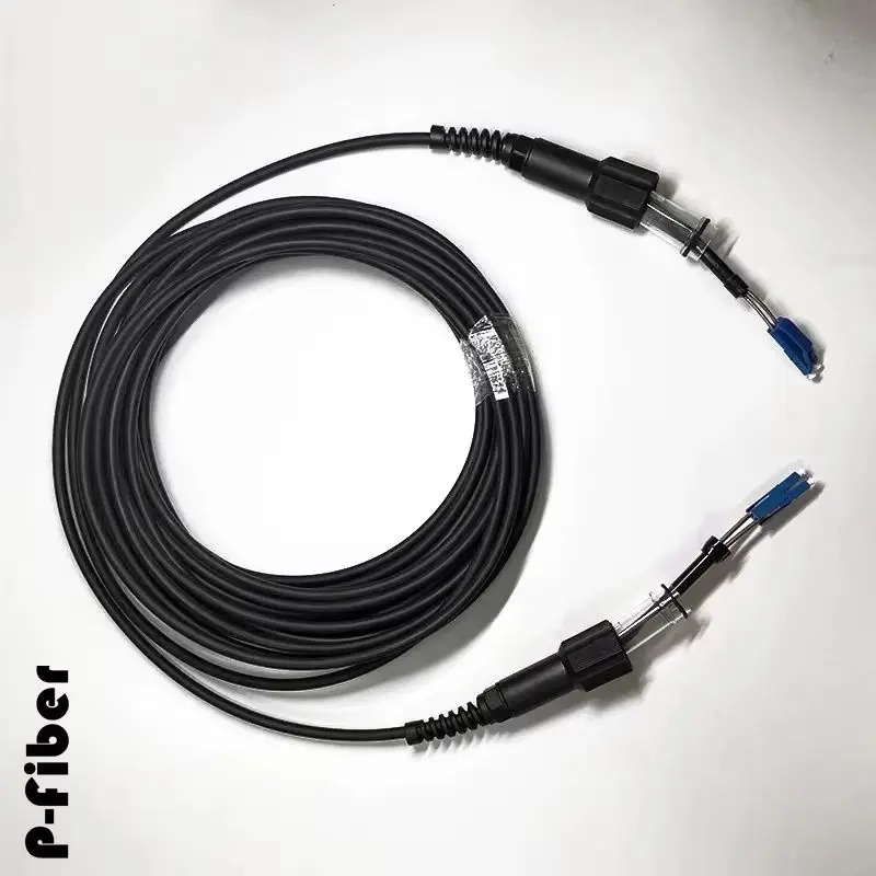 outdoor patchcord 40m 2/4 cores 7mm 2C 4C OM1 OM2 CPRI LC SC FC waterproof FTTH jumper optical fiber armored cable 2 core