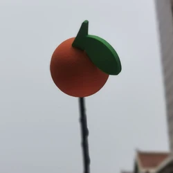 1PC Cute Orange Antenna Balls Plush EVA Foam Aerial Toppers Car Decoration Car Styling Roof Ornament