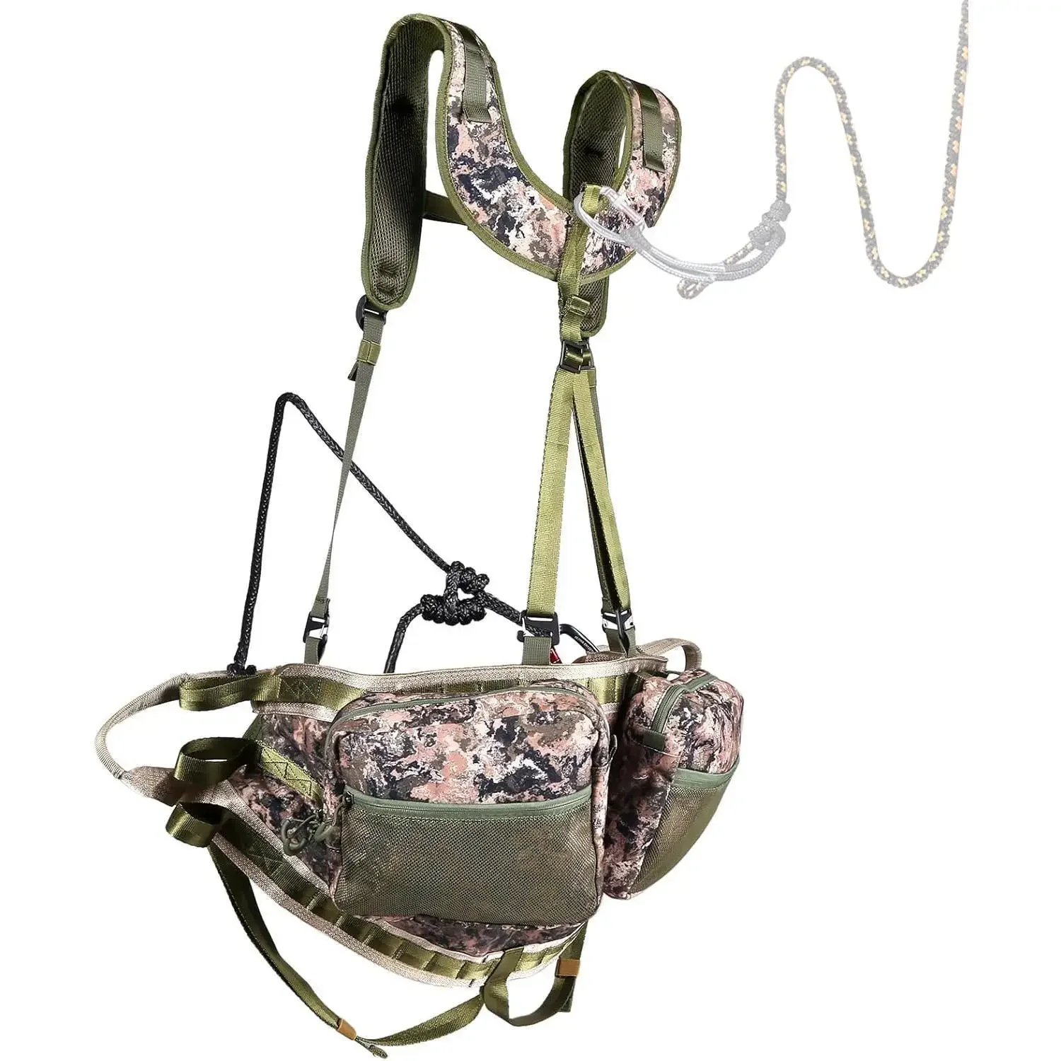 Hunting Saddle, Ultra Comfortable Tree Saddle, Lightweight Treestands Accessories for Hunting, Adjustable Tree Climbing Saddle,