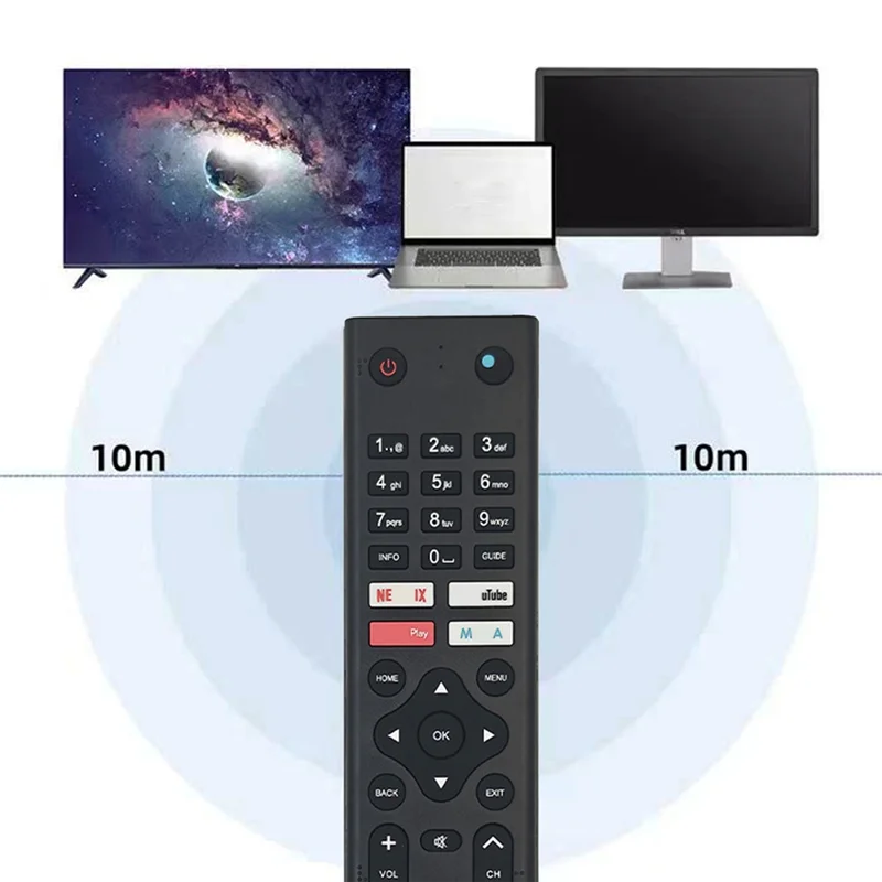 جهاز تحكم عن بعد بديل AA60 للتلفزيون الذكي JVC MOLA صوت مدعوم لجهاز التحكم عن بعد للتلفزيون المنزلي