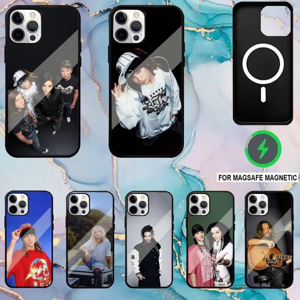

Bill Tom Kaulitz Tokio Hotel Phone Case For iPhone17,16,15,14,13,12,11 Plus,Pro Max Magnetic Magsafe Wireless Charging