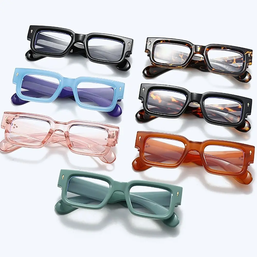 男性と女性のためのアンチUVブルーレイメガネ、女性のための眼鏡、光学メガネ、正方形のフレーム、pcフレーム、2022、新しい、2024