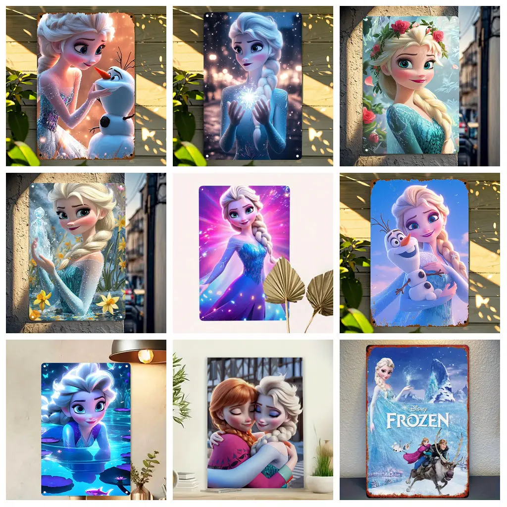 

Miniso Frozen Elsa Image Funny Bar Metal Sign, Retro Plaque, Sign, Alcohol Drinker, Pub, Club, Man Cave, Kitchen Wall Decoration