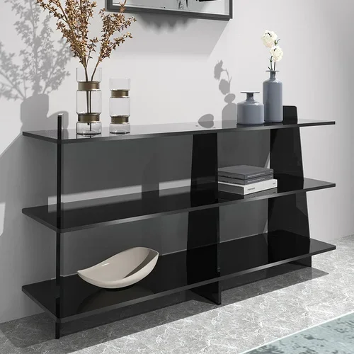 Modern Minimalist Acrylic Bathroom Punch-Free Multi-Layer Storage Rack Living Room Floor Wall Storage Display Shelf she